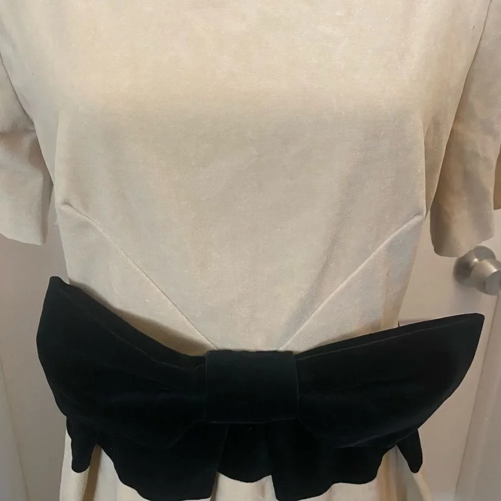 Orla Kiely velvet bow dress, size 8